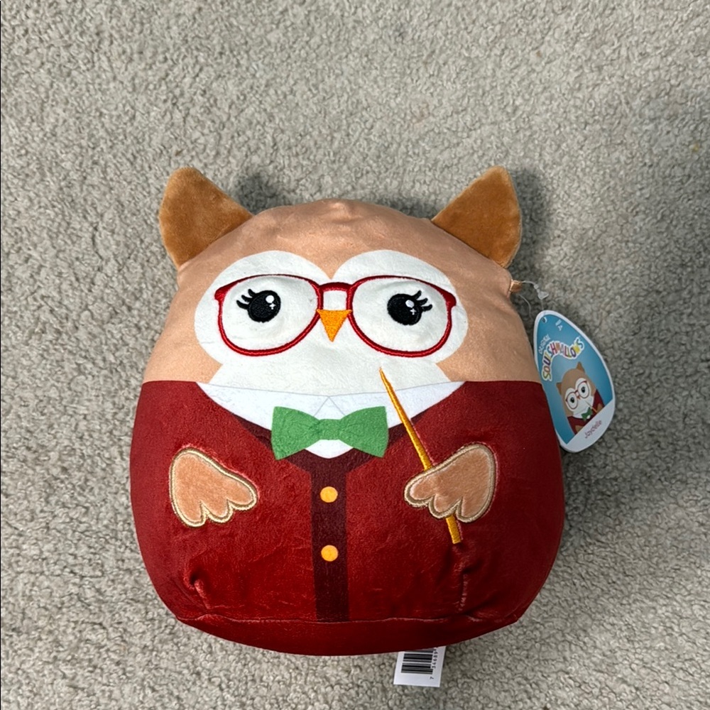 Jaydelle the Owl Back to School Squishmallow with tag 8”
